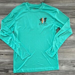 Bucee’s Green Mens Sz M long sleeve swim shirt.